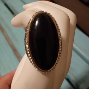 Black Adjustable Ring